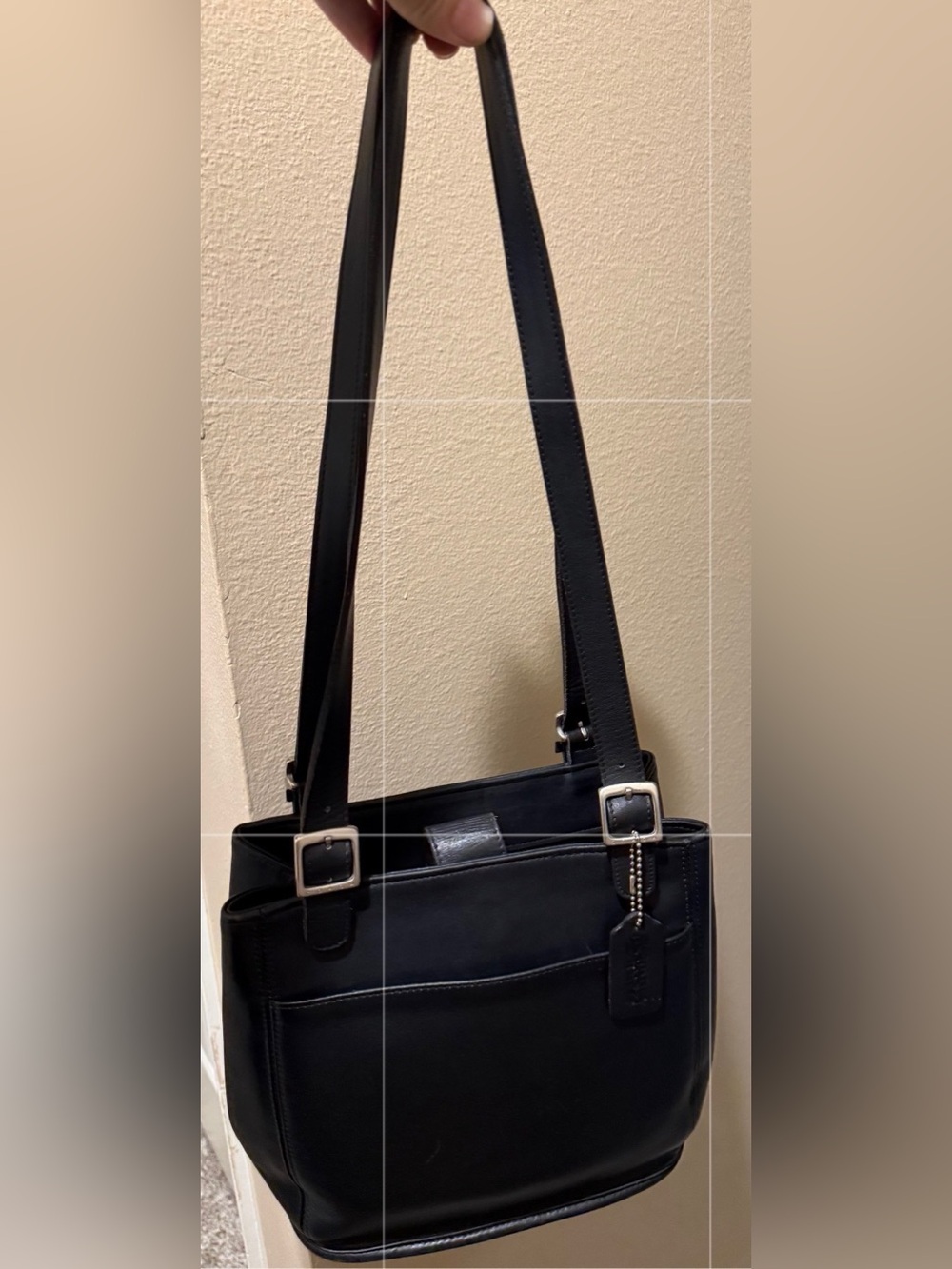 Coach Soho Leather Buckle Tote #6008 Black Nickel Hardware 1999 in Costa Rica